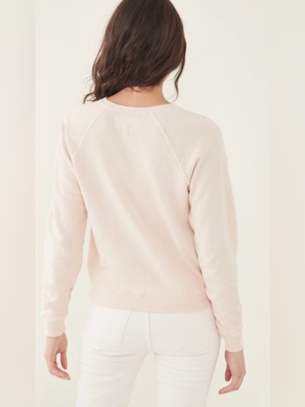 The Great Shrunken Graphic Heart Sweatshirt Sz 1(Small) Whisper Pink 100% Cotton - Picture 11 of 11